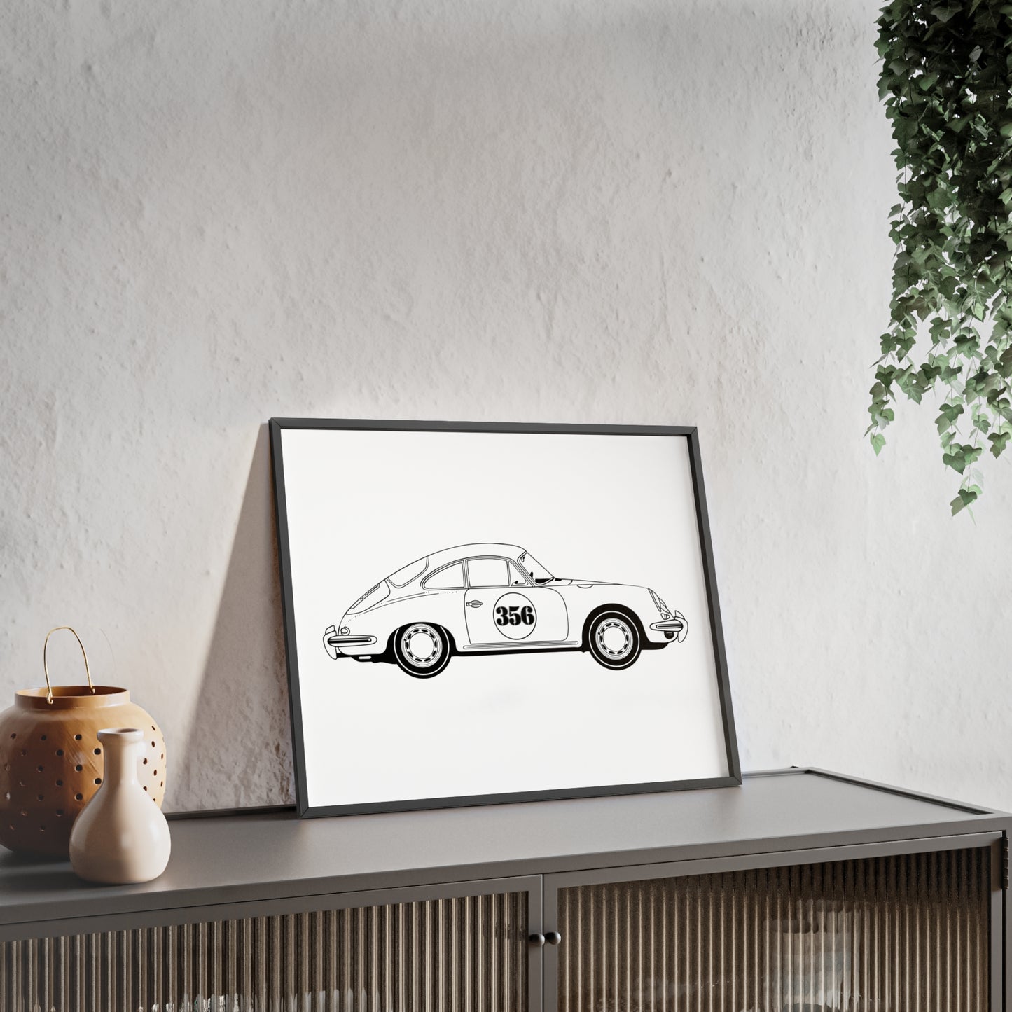 Classic 356 Wooden Framed Poster