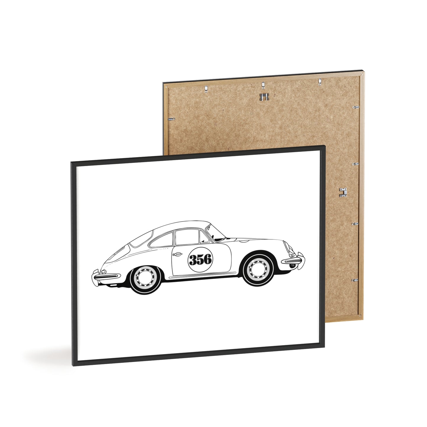 Classic 356 Wooden Framed Poster